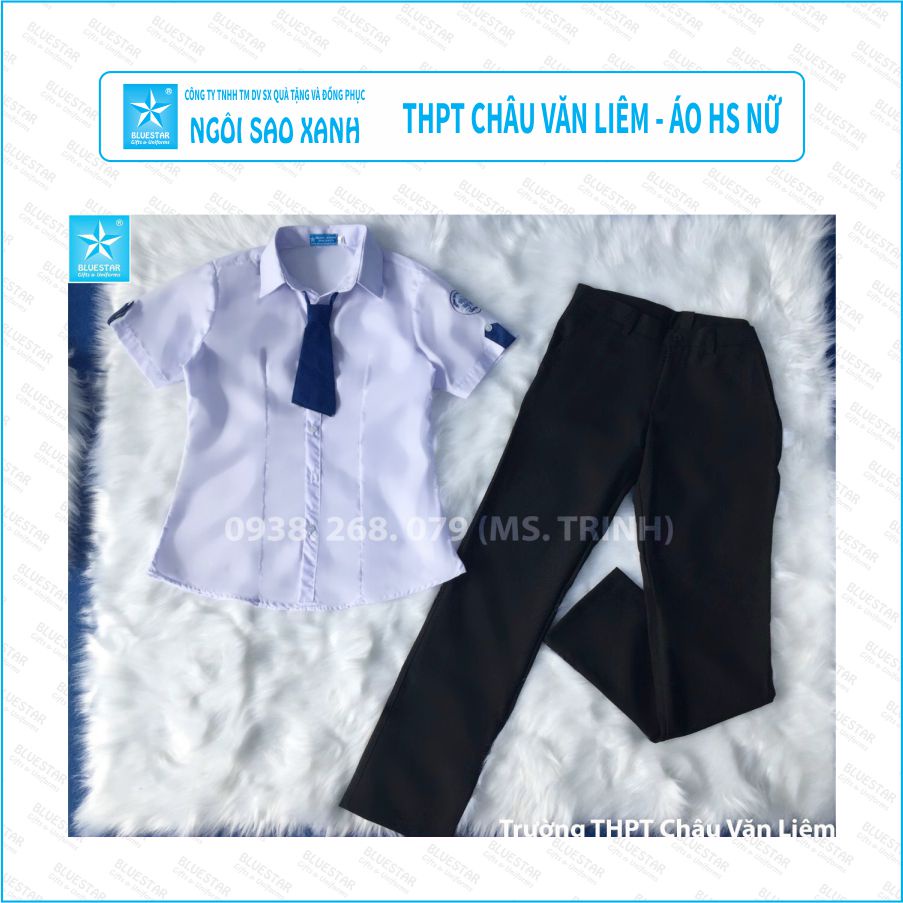 Áo Học Sinh Nữ - Trường Trung Học Phổ Thông Châu Văn Liêm