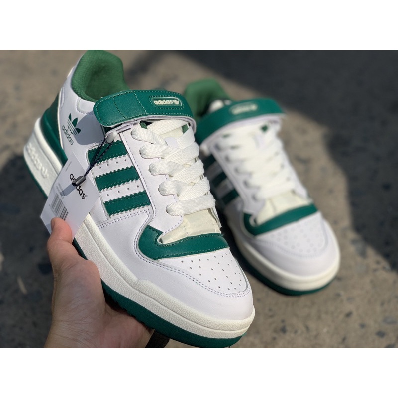 Giày thể thao Nam Nữ adidas Forum 85 Low phối màu xanh lá bản trung siêu hót 2022 full box