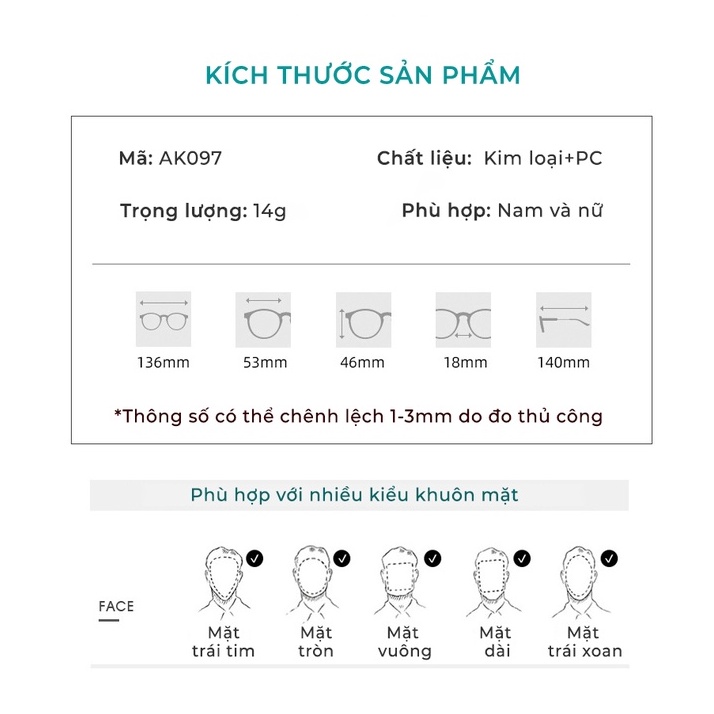 Mắt Kính Chống Ánh Sáng Xanh AORON Đổi Màu Đi Nắng Chống Tia UV Chống Gió Bụi Tròng Mắt Mèo Thời Trang Nam Nữ