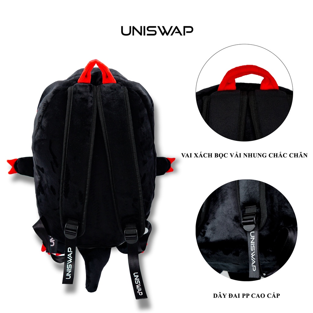 Ba lô Cá Sấu vải nhung cỡ lớn 2 lớp chống thấm nước - balo nam nữ hàng chuẩn vải nhung xịn cao cấp