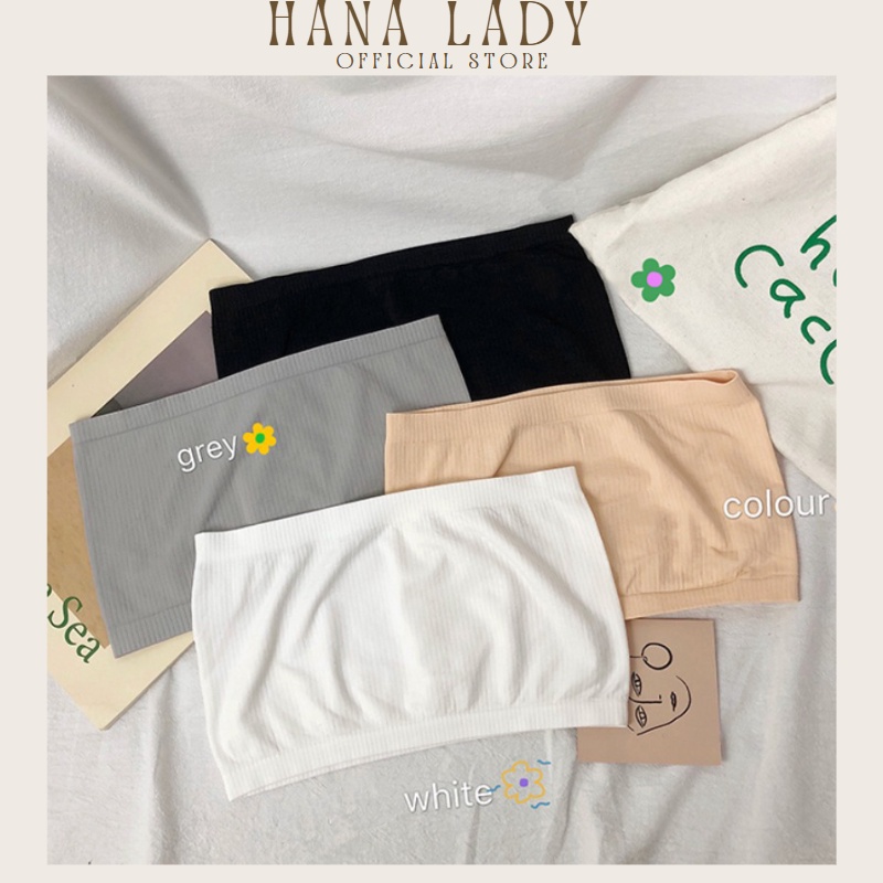 Áo bra nữ không dây sexy cá tính chất thun lạnh mát mẻ mềm mịn và co giãn Hana Lady B043