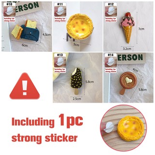 Sticker Dán Tủ Lạnh Hình Thức Ăn 3D Dễ Thương