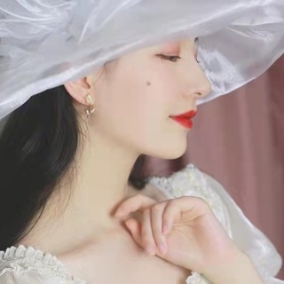 Bông tai hoa Tulip đính đá opal bạc S925 phong cách thanh lịch cho nữ BT94