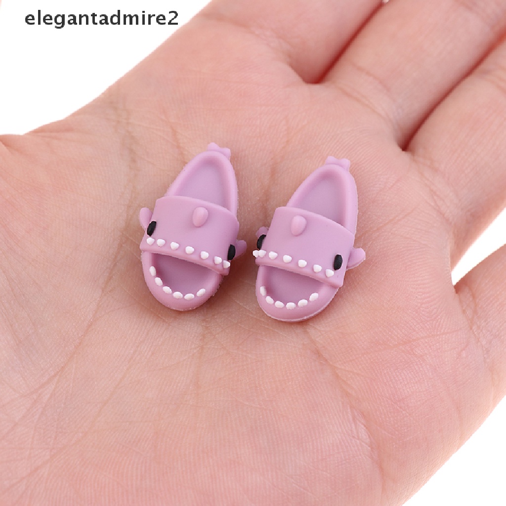 1 Đôi Giày Hình Cá Mập Dễ Thương Cho Búp Bê Ob11 1 / 12 1: 12