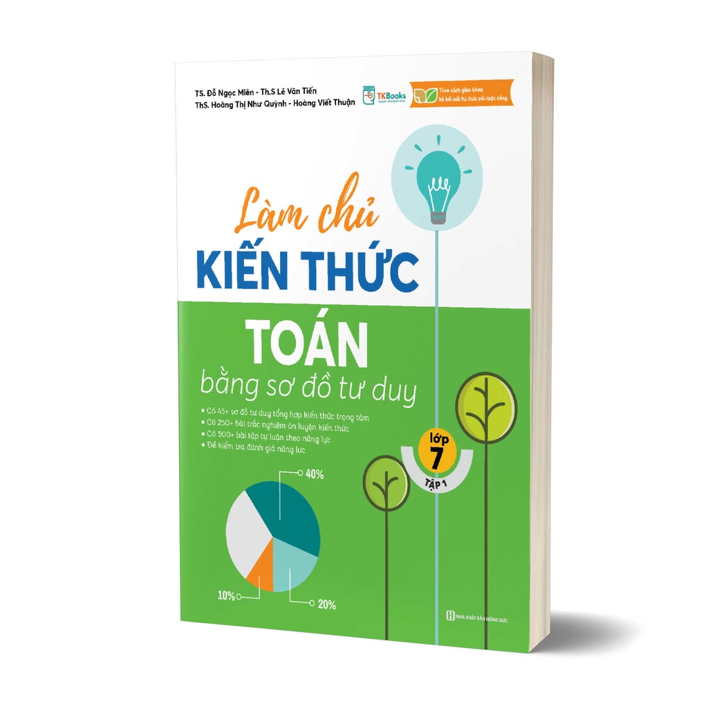 Sách - Làm chủ kiến thức Toán bằng sơ đồ tư duy – Lớp 7 tập 1 Mcbooks