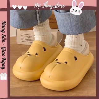 (Hàng sẵn) Giày sục gấu lót lông xixitiao siêu hottrend dễ thương ulzzang