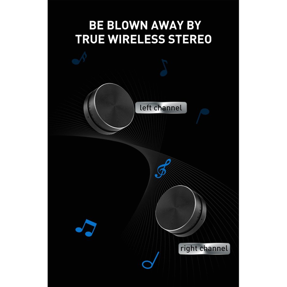 Loa bluetooth mini led nháy vỏ nhôm Âm thanh sống động Loa dẫn truyền xương | BigBuy360 - bigbuy360.vn