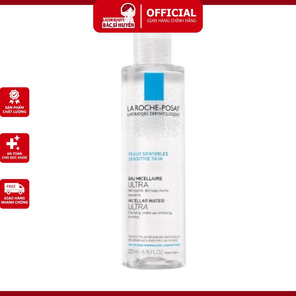 Nước Khoáng La Roche-Posay, Hạt Micelle, Glycerin, Zinc PCA Micellar Water Ultra Oily Skin Dành Cho 