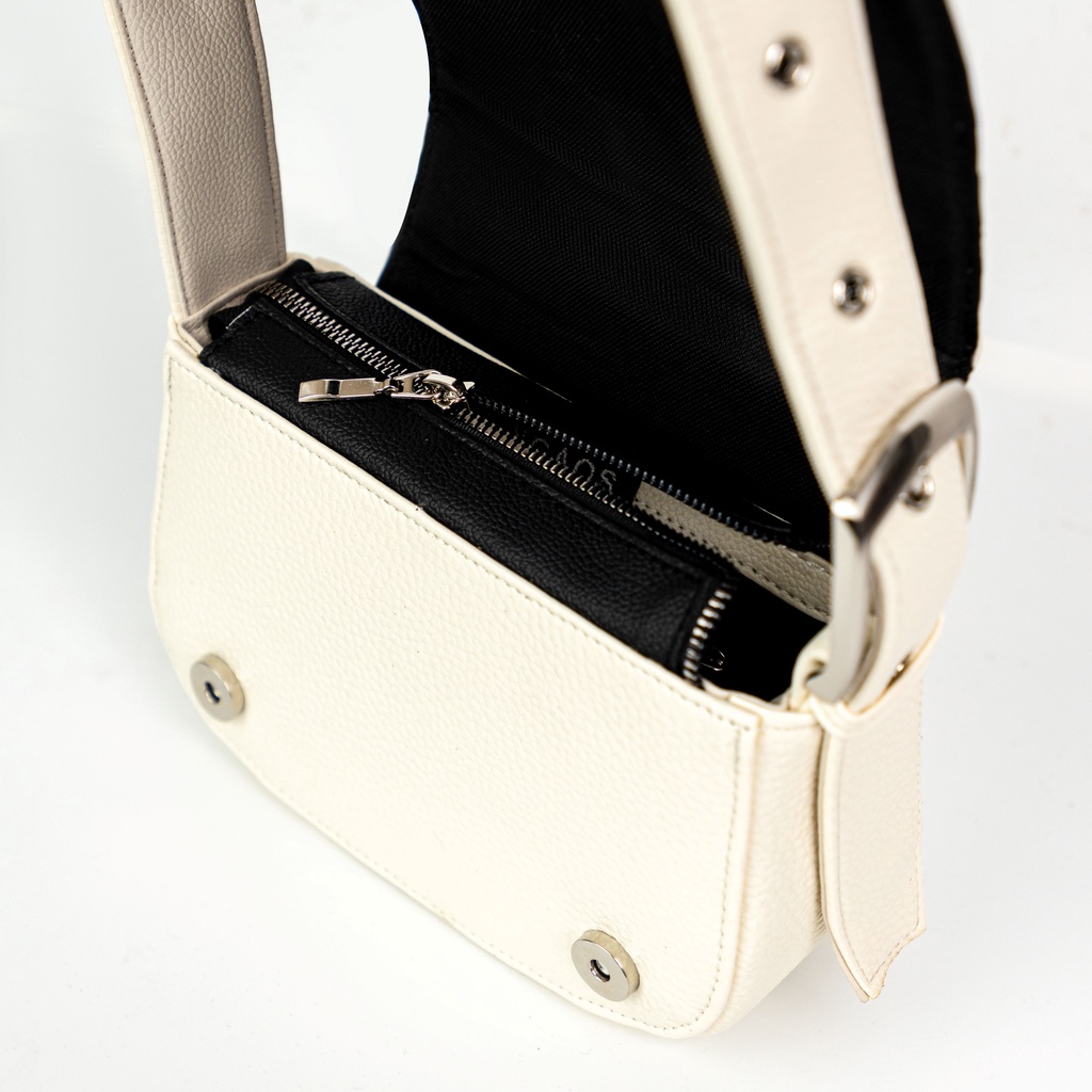 Túi đeo vai NGAOS Cosmic Flapbag White - Medium Size