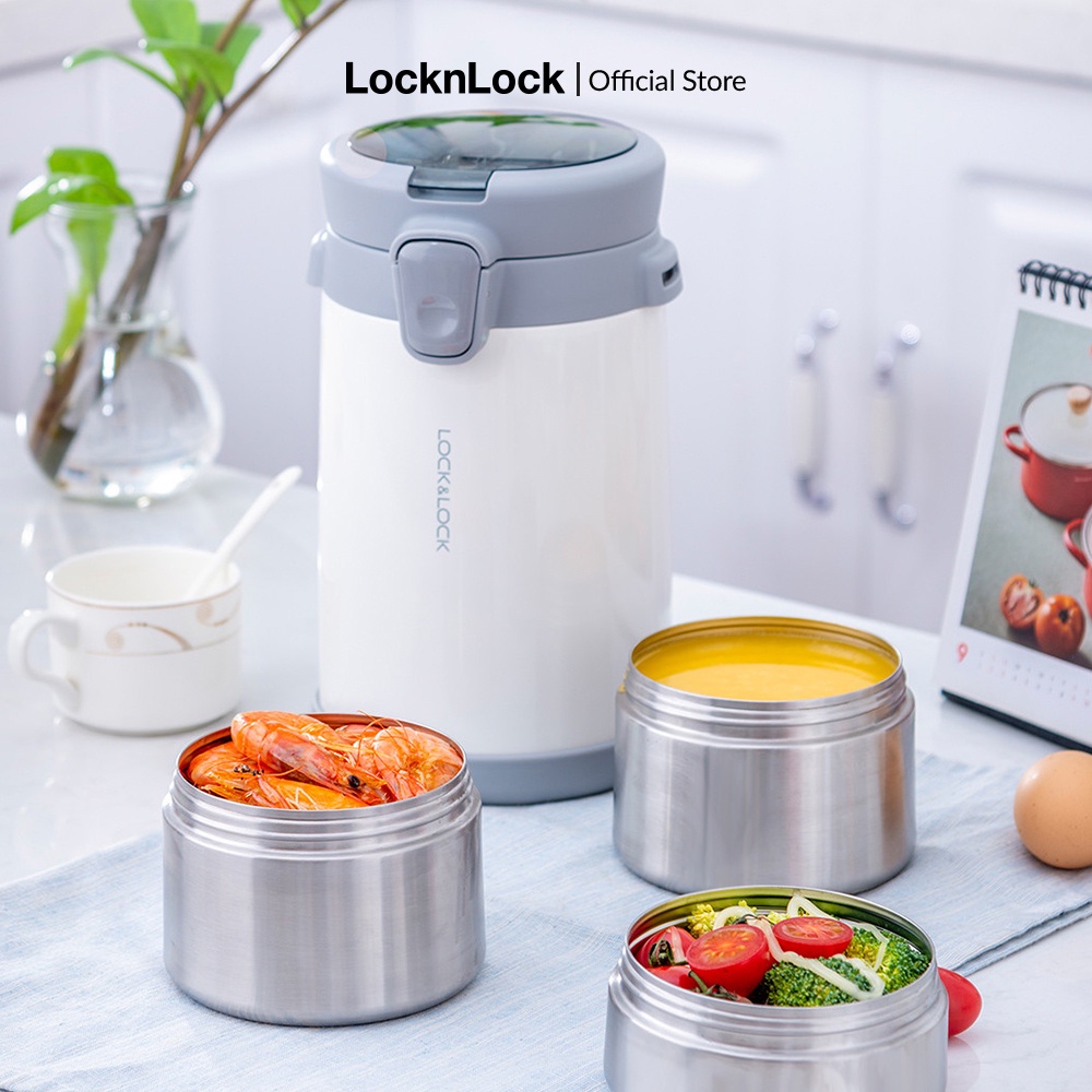 Bộ hộp cơm giữ nhiệt Lock&Lock Easy Carry 2.0L LHC8039