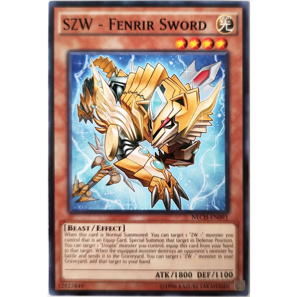 [Thẻ Yugioh] SZW - Fenrir Sword |EN| Common