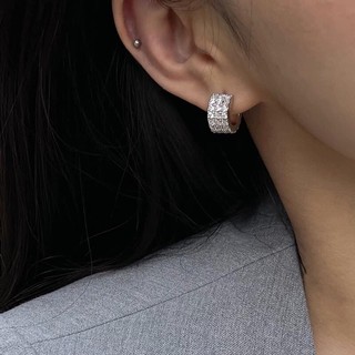 Bông tai bạc 925 đính đá 𝗠𝗜𝗘 | ANHS Accessories