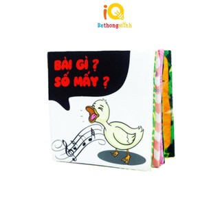 Sách vải BeThongMinh- Đồ chơi Kích thích thị giác dành cho trẻ sơ sinh