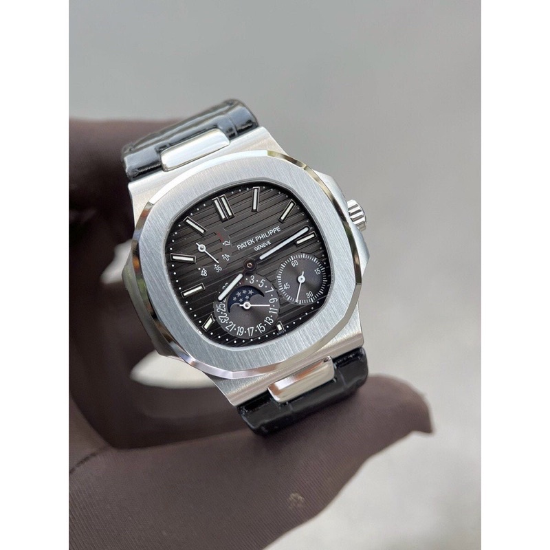 0-62[Tặng Bộ Hộp]Đồng hồ nam Patek Phillip NautilusS 5712R 42mm máy cơ nhật cao cấp, chạy full 6 kim