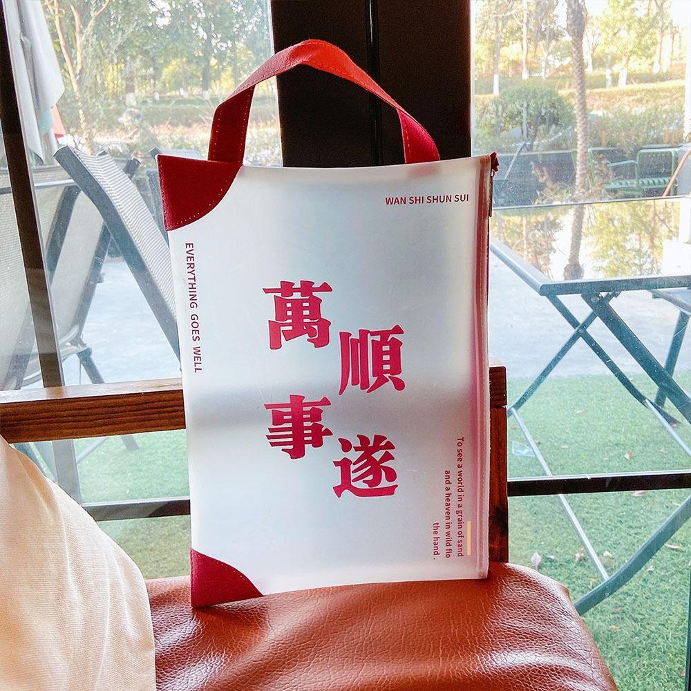 Túi Đựng Tài Liệu Khổ A4 Thiết Kế Độc Đáo Tiện Dụng Cho Học Sinh / Văn Phòng