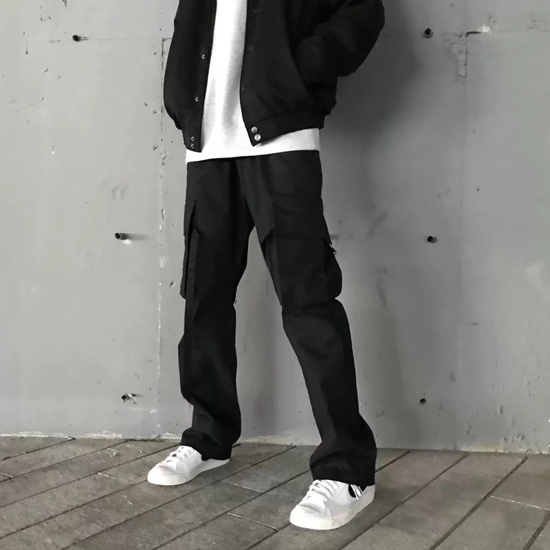 Quần kaki túi hộp unisex,thiết kế trơn túi hộp có 3 màu | BigBuy360 - bigbuy360.vn