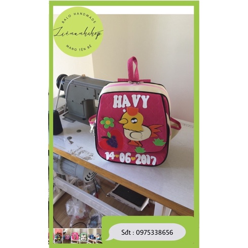 BALO GÀ CON CÓ MANG TÊN BÉ