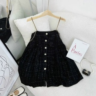 ĐẦM TWEED DÂY XÍCH 2 LỚP