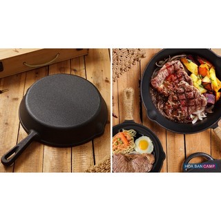 Chảo Gang Cast Iron CLS Lưu Nhiệt Lâu, Giúp Món Ăn Thơm Ngon