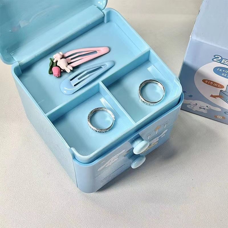 Tủ mini 2 ngăn hoạt hình đáng yêu Cinamoroll, Kuromi, Melody│10 x 10 x 10 cm│Xem thêm ở phần MÔ TẢ SẢN PHẨM