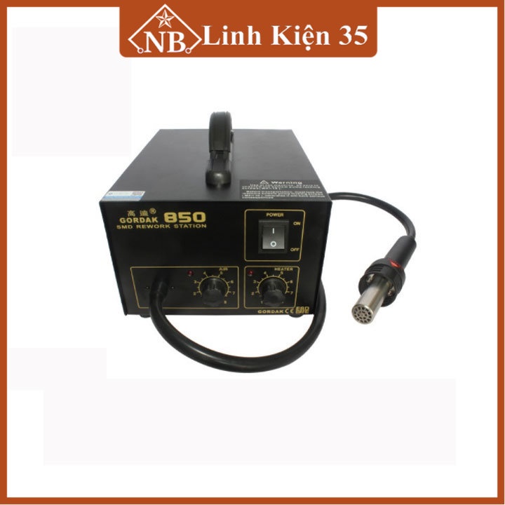Máy khò GORDAK 850B 270W cao cấp, cho mối hàn đẹp, bóng