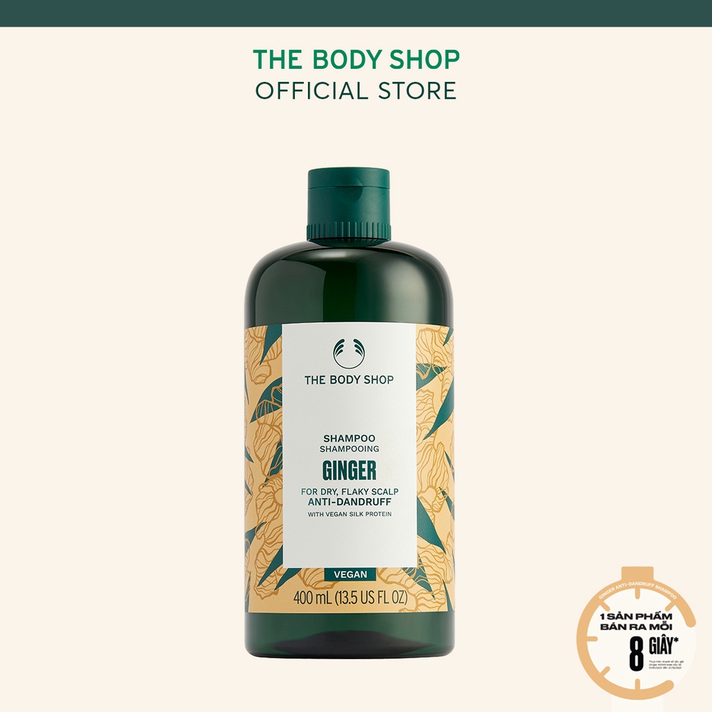 Dầu gội gừng The Body Shop ginger scalp care shampoo 400ml