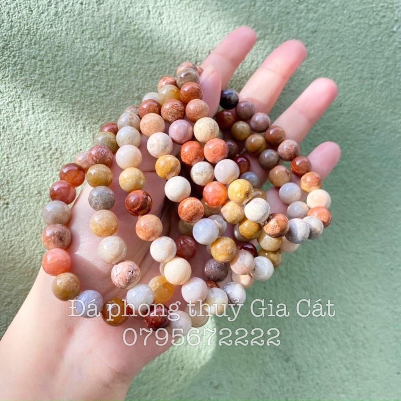 Vòng tay đá san hô hoá thạch triệu năm chuẩn vip kiểm định