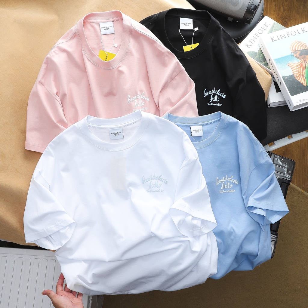 Áo thun tay lỡ unisex, form over size 55 - 95kg, chất vải cotton 2 chiều cao cấp 2990