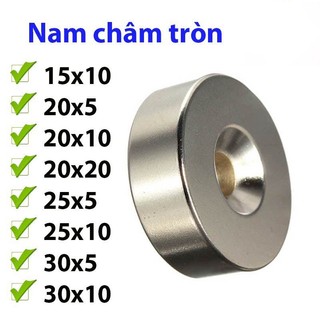 Nam châm tròn các loại kích thước siêu hút