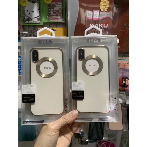Ốp viền Vuông mạ Vàng Hàng Hãng fullbox iphone X,Xs