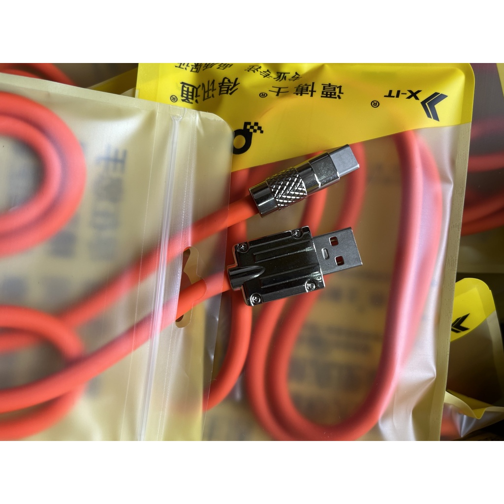 Cáp Sạc Nhanh 120W sạc siêu nhanh silicon siêu bền hợp kim nhôm QC 3.0 USB To C dây