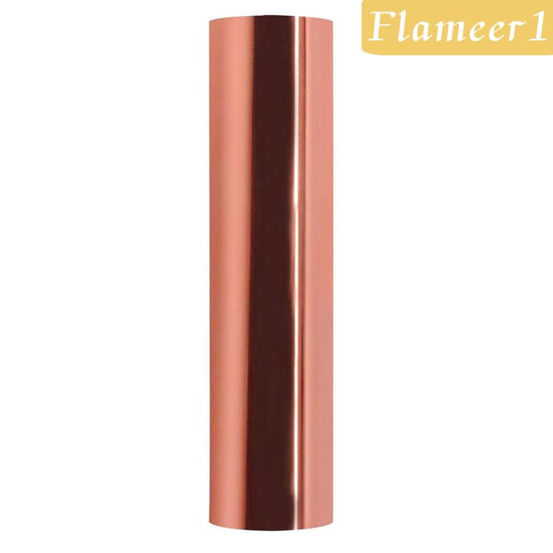 [Flameameer1] Cuộn Phim Vinyl Ánh Kim Loại Vàng Dán Trên Áo Thun Ép Nhiệt