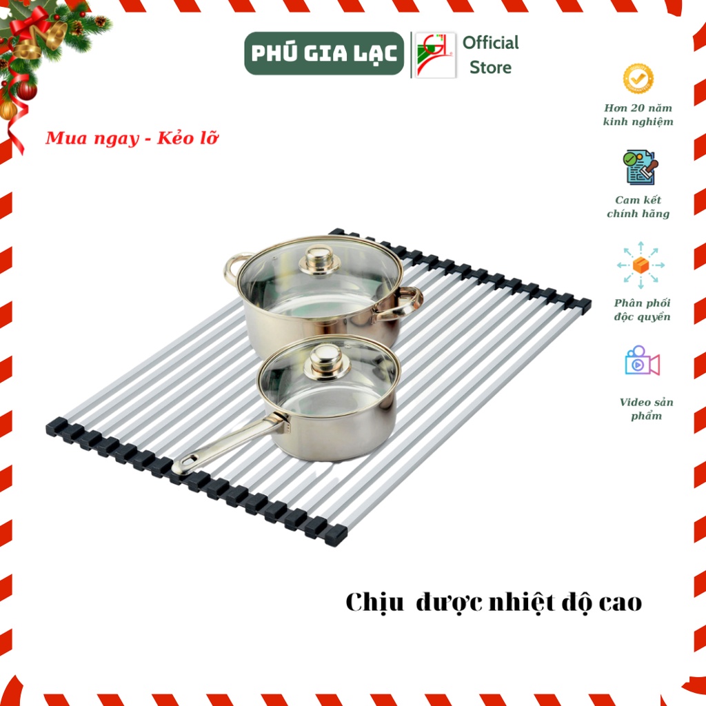 Thảm Cuộn Phơi Đồ Nhà Bếp Sakura -Kệ Úp Chén Trên Bồn Rửa Thông Minh Có Thể Gấp Gọn TA-6191B