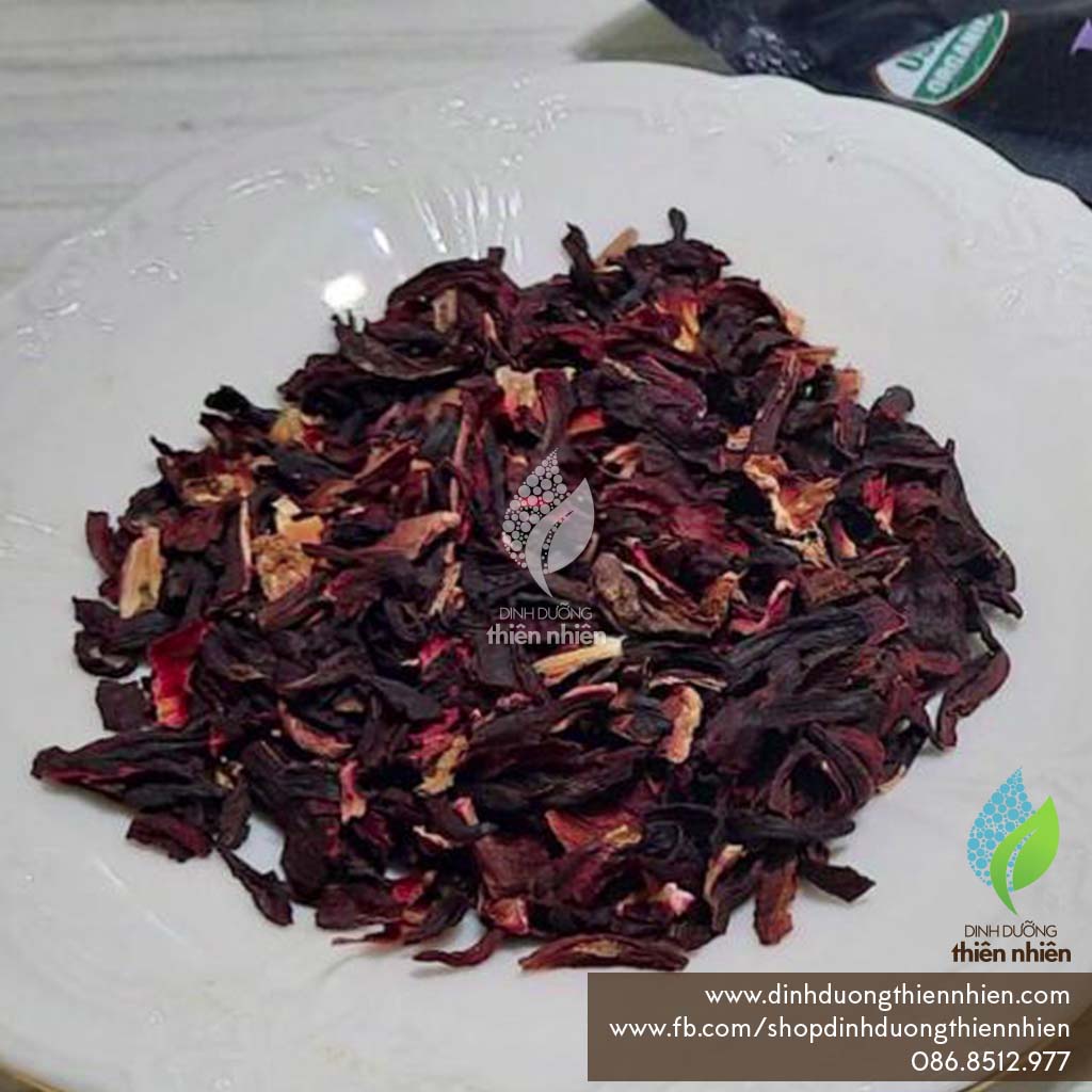Trà Hoa Dâm Bụt Hữu Cơ Frontier Organic Hibiscus Flowers, 165g