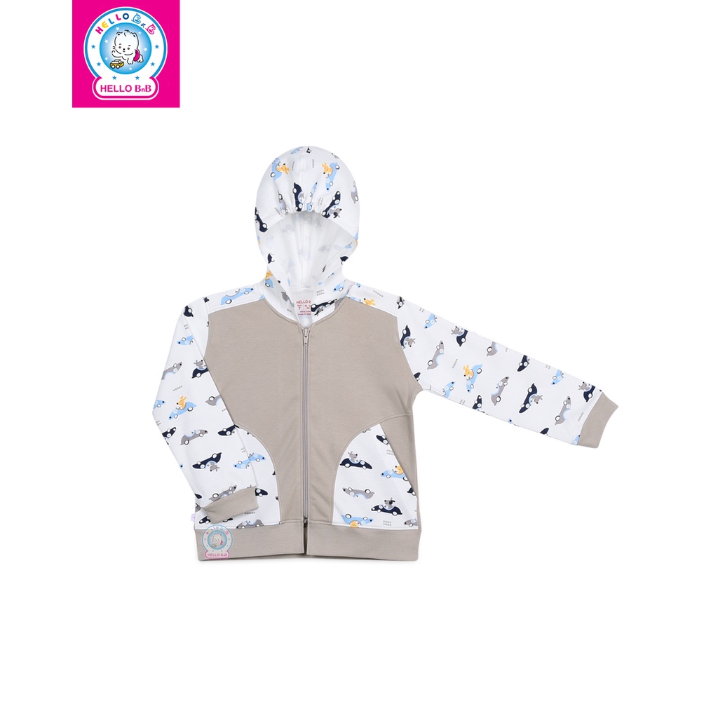 Áo khoác nón họa tiết HELLO BnB - AN1575