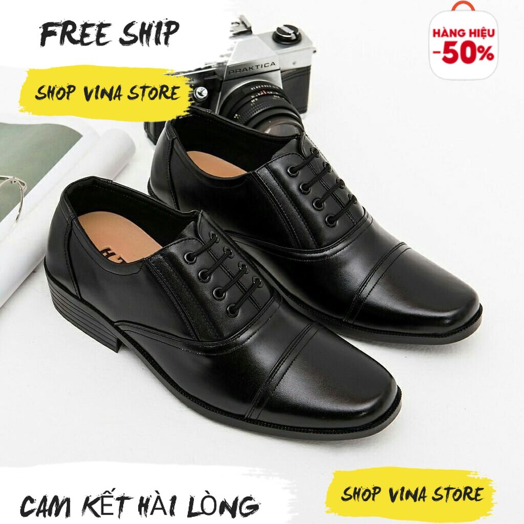 Giày tây nam kiểu giả dây Da Mềm Hàng Cao Cấp