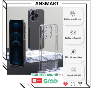 Ốp Iphone Lưng Kính Trong Suốt Viền Dẻo Bảo Vệ Camera Chống Ố Màu Chính Hãng Likgus IP X/XSMAX/11/12/13/14/15/15promax