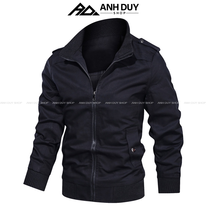 Áo Khoác Kaki Nam Trơn Basic Đẹp Phong Cách Hàn Quốc ANH DUY SHOP AK02