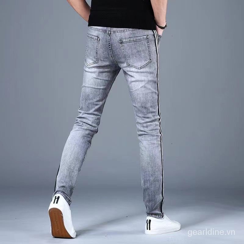 Quần Skinny Dáng Ôm Kẻ Sọc Phong Cách Hàn Quốc Thời Trang Cao Cấp 2023 Cho Nam