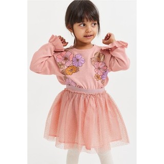 (068)Set áo + váy ren xòe H&M