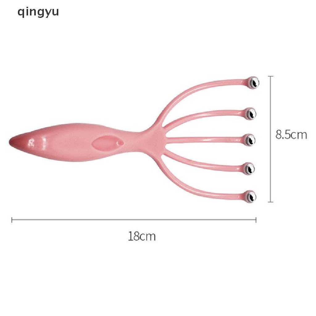 Qingyu Rake Dụng Cụ Massage Đầu Thư Giãn Năm Ngón