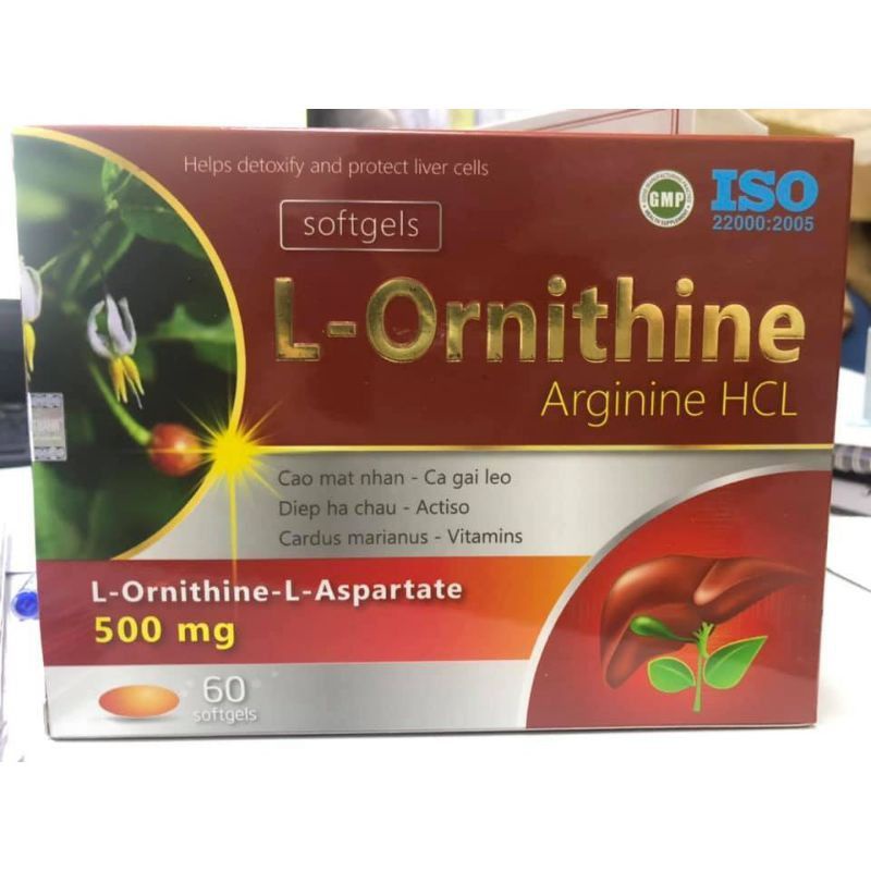 L-Ornithine hộp 60 viên