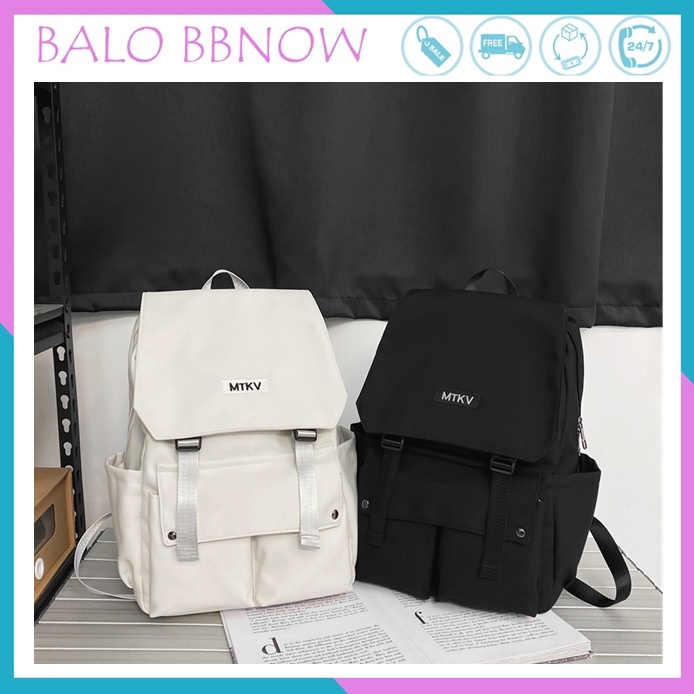 Balo nữ thời trang đi học cá tính MTKV BBNOW BL11 + tặng kèm sticker dễ thương