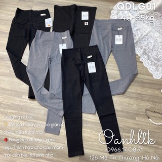 [50-90kg] Quần Legging Nỉ Bầu Bigsize Co Giãn Siêu Thoải Mái