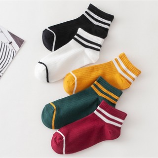 📛 RẺ VÔ ĐỊCH 📛 Combo bộ tất vớ len ngắn kẻ cổ hot trend phong cách hàn quốc