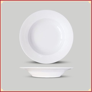 Đĩa sứ trắng Tròn sâu Chuan Kuo các size