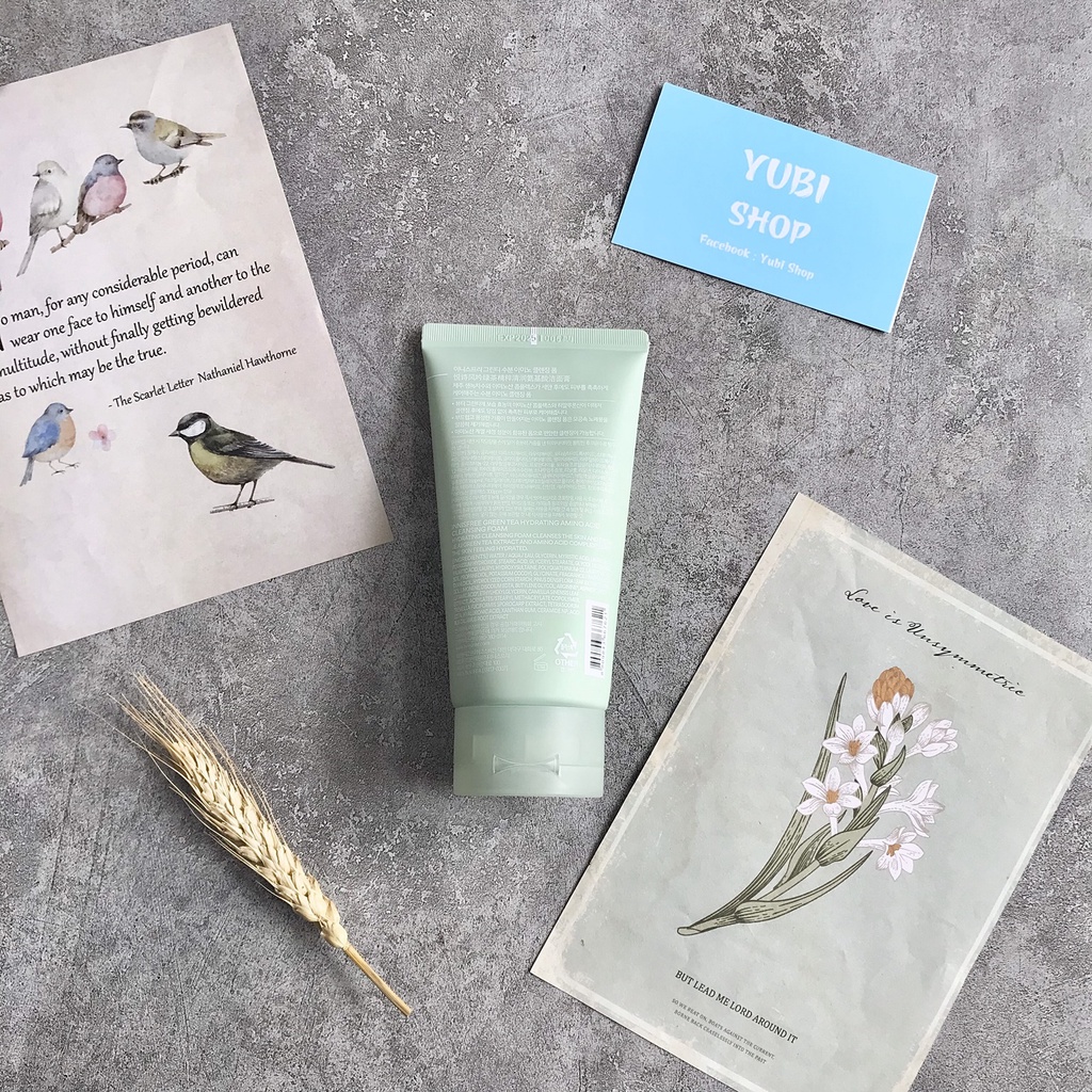 Sữa rửa mặt trà xanh INNISFREE green tea foam cleanser 150ml chính hãng Hàn Quốc SHOP HỒNG NHUNG