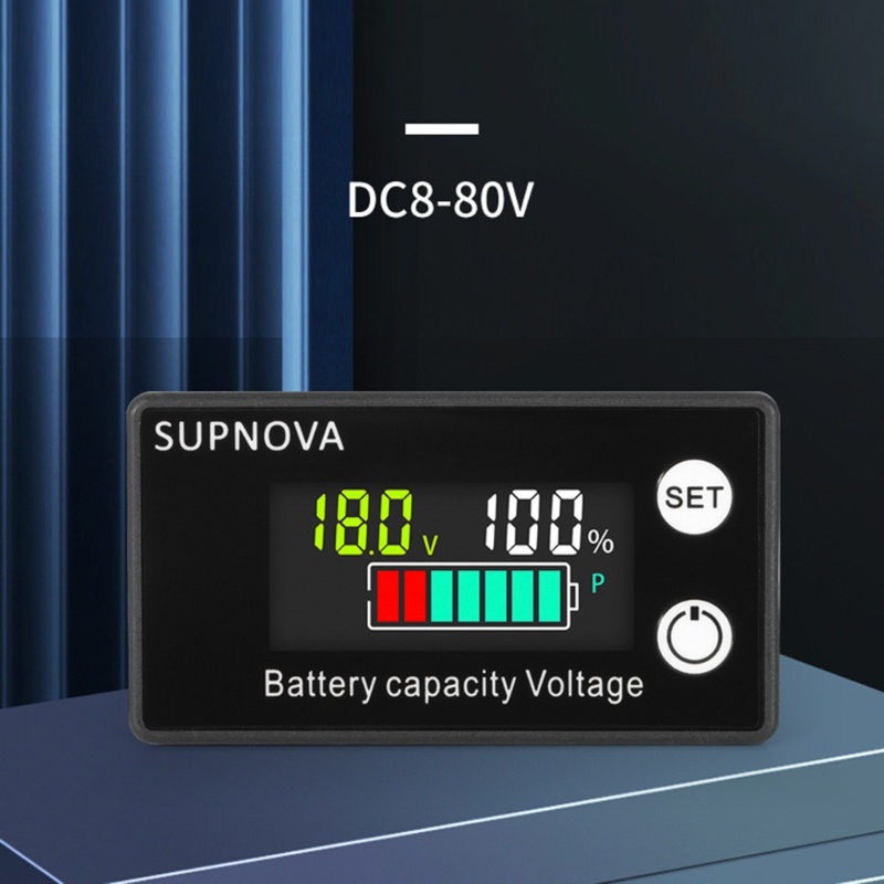 Bộ Chỉ Báo Dung Lượng Lớn 8-100V Chống Nước Cho Xe Hơi Xe Máy