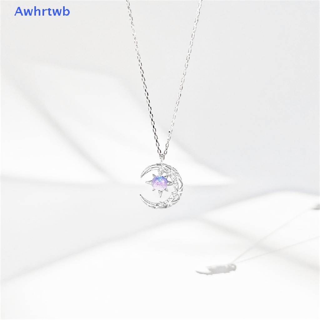 Vòng cổ Mặt Trăng Khuyết Đính Đá Phát Sáng Thời Trang Mới