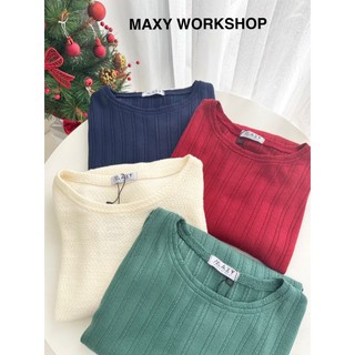 Áo thun nữ dài tay cổ tròn basic Lollipop tee Maxy Workshop